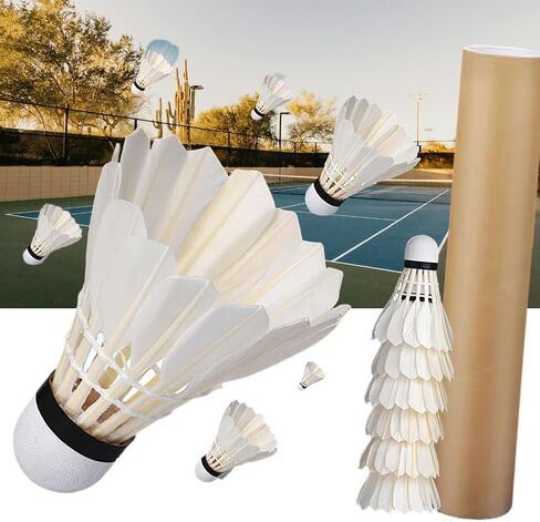 12 Pcs Shuttlecocks, Professional Badminton Shuttlecock Lightweight Training Sport Badminton Balls High Speed Badminton Birdies in Saudi Arabia