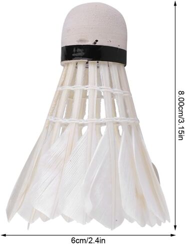 3Pcs Faux Goose Feather Badminton Shuttlecocks - Stability & Durable Training Balls with Foam Head for Casual Play and Professional Practice in Kuwait