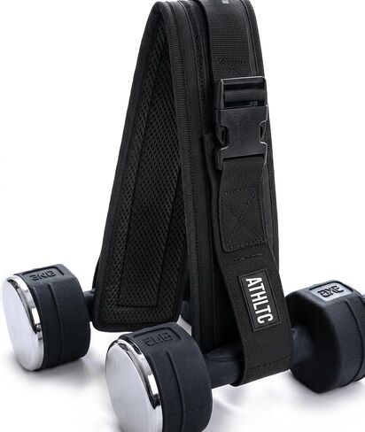 Hip Thrust Belt for Dumbbells - Adjustable Slip-Resistant Neoprene Booty Belt - Glute Belt for Hip Thrusts and Glute Bridges - Supports Kettlebells and Plates in Kuwait