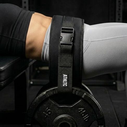 Hip Thrust Belt for Dumbbells - Adjustable Slip-Resistant Neoprene Booty Belt - Glute Belt for Hip Thrusts and Glute Bridges - Supports Kettlebells and Plates in Kuwait