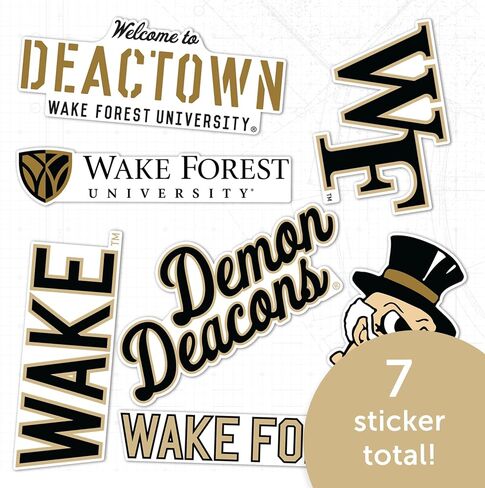 Desert Cactus Wake Forest University Sticker Demon Deaconsr Vinyl Decals Laptop Water Bottle Car Scrapbook Sheet T2 (Type 2-3) in Kuwait