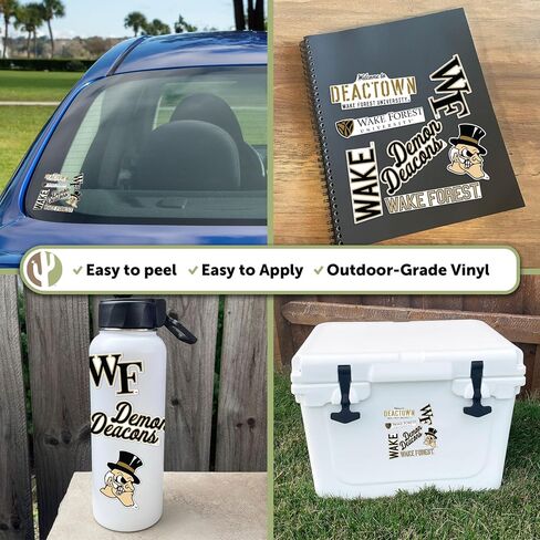 Desert Cactus Wake Forest University Sticker Demon Deaconsr Vinyl Decals Laptop Water Bottle Car Scrapbook Sheet T2 (Type 2-3) in Kuwait