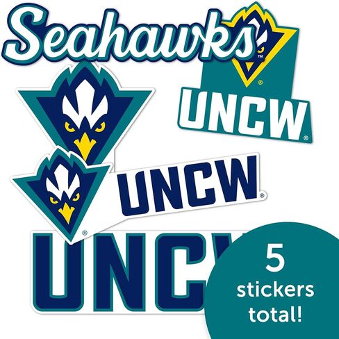 Desert Cactus University of North Carolina Wilmington Sticker Seahawks UNCW Vinyl Decals Laptop Water Bottle Car Scrapbook T2 (Type 2-2) in Kuwait