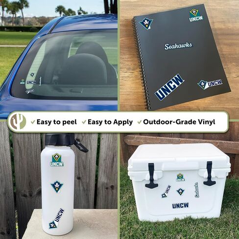 Desert Cactus University of North Carolina Wilmington Sticker Seahawks UNCW Vinyl Decals Laptop Water Bottle Car Scrapbook T2 (Type 2-2) in Kuwait