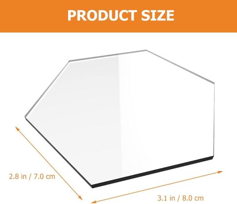 Operitacx 20pcs Acrylic Wedding Table Number Holders Hexagonal Place Cards with Smooth Curved Edges High Transparency for DIY Crafting and Reception Decorations in Saudi Arabia