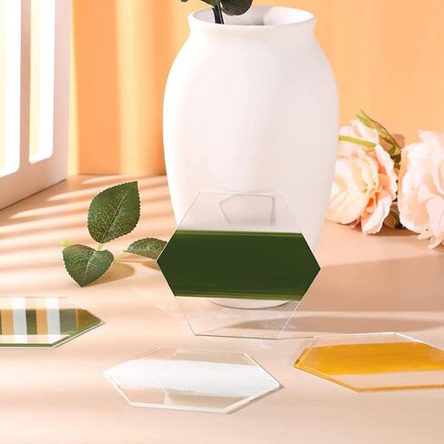 Operitacx 20pcs Acrylic Wedding Table Number Holders Hexagonal Place Cards with Smooth Curved Edges High Transparency for DIY Crafting and Reception Decorations in Saudi Arabia
