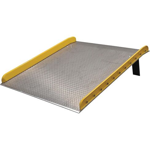 Vestil TAS-20-6072 Aluminum Dock Board Steel Curb 60 In. x 72 In. 20,000 Lb. Capacity Silver in Kuwait