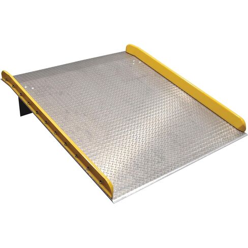 Vestil TAS-20-6072 Aluminum Dock Board Steel Curb 60 In. x 72 In. 20,000 Lb. Capacity Silver in Kuwait
