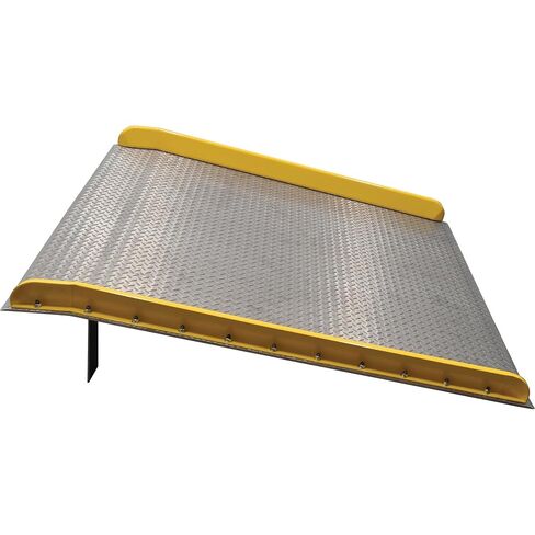 Vestil TAS-20-6072 Aluminum Dock Board Steel Curb 60 In. x 72 In. 20,000 Lb. Capacity Silver in Kuwait
