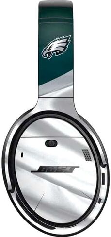غلاف صوتي من Skinit متوافق مع سماعات الرأس Bose QuietComfort 35 II - تصميم فيلادلفيا إيجلز المرخص رسميًا من الدوري الوطني لكرة القدم الأمريكية in Kuwait