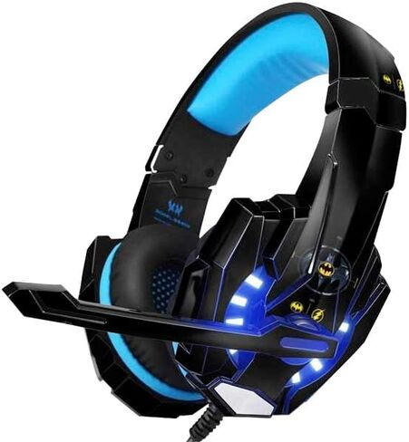 Skinit Decal Skin Compatible with BENGOO G9000 Gaming Headset - Officially Licensed Warner Bros The Flash Movie: Batman Multiverse Logos Design in Kuwait