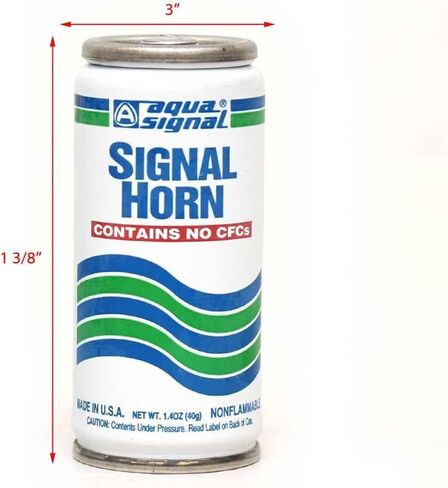 عبوات إعادة تعبئة بوق القارب من أكوا سيجنال | 1.4 أوقية أبيض أخضر (زوج) in Kuwait