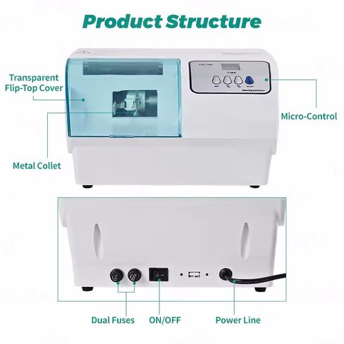 ماكينة دمج رقمية للأسنان من REEHUT Lab 4500cpm خلاط كبسولة ملغم برأس معدني in Kuwait
