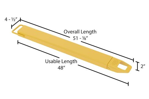 فيستيل FE-4-48 وصلات شوكة فولاذية 4 بوصة. × 48 بوصة. 4000 رطل. السعة صفراء in Kuwait