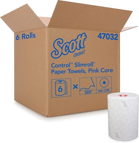 Scott® Control MOD Slimroll 1-Ply Paper Towels, FSC® Certified, 580' Per Roll, Pack Of 6 Rolls in Kuwait