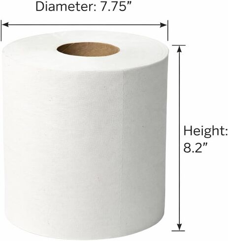 Sierra Hygiene 910’ Centerpull Paper Towels (910 Sheets - 8.2" x 12") 1-Ply White – 6 Rolls Commercial Center Pull Paper Towel Rolls, For Offices, Restaurants, Schools & Warehouses, Made in USA in Kuwait