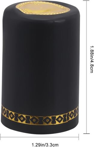 Ciieeo 100-Pack 33mm Heat Shrink Wine Bottle Capsules - Matte Gold PVC Shrink Tops with Tear Tabs for Home Brewing & Resealing | Air-Blocking Sleeves for Glass Bottles, Homemade Cider & Kitchen Bottli in Kuwait
