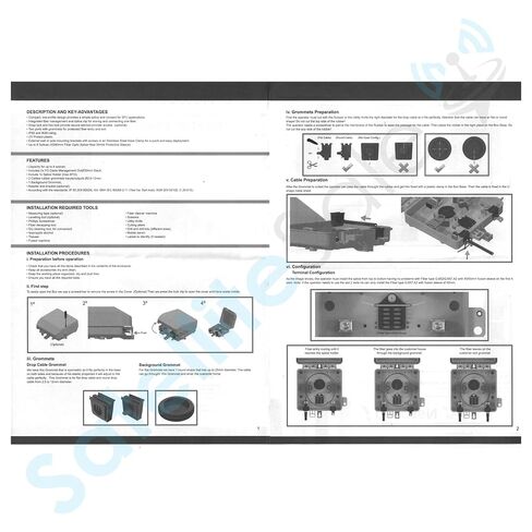 SatelliteSale Demarcation Box Outdoor Fiber Optic Network Interface Device (NID), 12-Port FTTH/FTTP Enclosure, Wall-Mountable Termination Box for Telecom, Broadband, and Data Applications in Kuwait