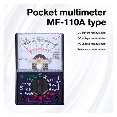 1 قطعة MF-110A الكهربائية التناظرية المتعدد Multitester المحمولة الفولتميتر مقياس التيار المتناوب/تيار مستمر الجهد الحالي أوم متعدد متر تستر in Kuwait