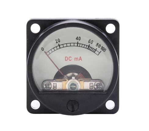 1pc Vintage Panel Meter Vu mA mV DC 100mA 200mA 100mV 500uA Ampere Meter(SO-45 DC100mV) in Kuwait