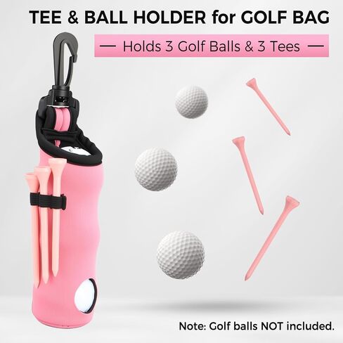 Pink Golf Accessories for Women, Acrylic Paint Ink 16 Pcs Golf Essentials Kit - Golf Club Brush & Golf Towel, Tee & Ball Holder for Bag, Divot Tool & Ball Maker, Golf Club Cleaning Kit - Golf Gifts in Kuwait