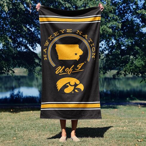 NORTHWEST Iowa Hawkeyes NCAA Homebreak Beach Towel 2 Pack 30 x 60 Inches in Kuwait