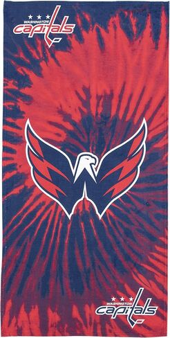 Northwest NHL Washington Capitals Psychedelic Beach Towel, Cotton Polyester Blend Lightweight Bath, Pool, Swim, Travel Fan Gear, 30 x 60 Inch in Kuwait