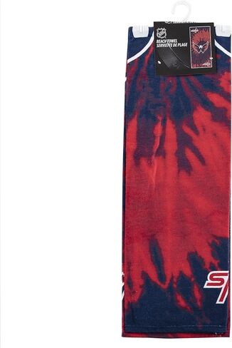 Northwest NHL Washington Capitals Psychedelic Beach Towel, Cotton Polyester Blend Lightweight Bath, Pool, Swim, Travel Fan Gear, 30 x 60 Inch in Kuwait