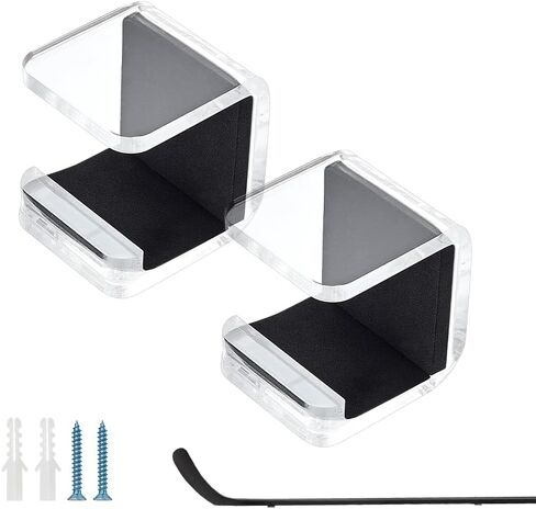 NBEADS Ice Hockey Stick Holder, Space-Saving Acrylic Hockey Stick Wall Mount Rack in Kuwait