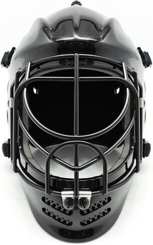 GY Field Hockey Goalie Helmet with Cage, Ice Hockey Goalie Face Mask for Youth, PC+ABS Shell/ 4.5mm A3 Steel Cage/ 10mm Foam Liner- XS in Kuwait