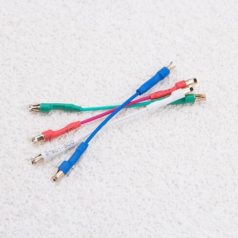 ZORZA 8Pcs Turntable Cartridge Headshell Lead Wires with Dual-Spring Clip Connector Phonograph Record Player Accessories 4 Color-Coded Cables for Phono Tonearm in Saudi Arabia