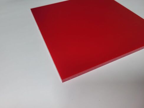 1/4" x 6" x 6" 95 A Durometer, ElastoTuff, Polyurethane/Urethane Sheet, Red in Kuwait