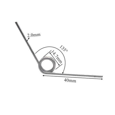 Torsion Spring, 5pcs Torsion Spring 135 Degree Wire Diameter 2mm 4 Coils in Saudi Arabia