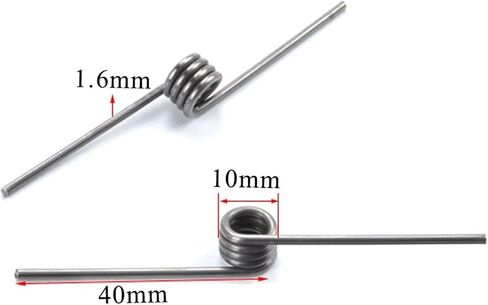 Torsion Spring, 5pcs Wire Diameter 1.6mm Spring Steel Torsion (.6x18x45mm90 Degree) in Saudi Arabia