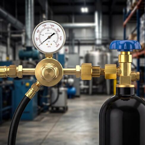 MEANLIN MEASURE 2Pcs Brass CGA-320 to CGA-580 Cylinder Adaptor, Gas Tank Adapter with Nylon Washer, CO2 Carbon Dioxide to Argon Flowmeter for CO2 Tank Welding Gas Regulator Flow Meter, 15MPa Rated in Kuwait
