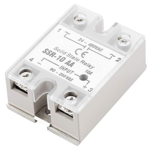 10A Solid State Relay Module, SSR AC Input 90 250V AC Output 24 480V, with Plastic Insulating Cover and Fast Switching Speed, for Military Aerospace Lighting Electronics in Kuwait