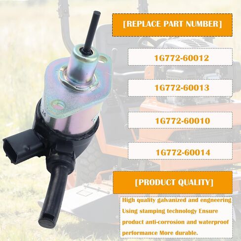 الملف اللولبي لإيقاف الوقود من JEENDA 1G772-60014 متوافق مع Kubota V3300 V3600 V3307 استبدال 1G772-60012 in Kuwait
