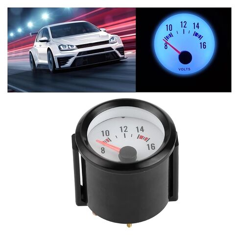 12V 2in Pointer Voltage Gauge 8‑16V Measurement Range Voltmeter Universal Automotive Interior Accessories in Kuwait