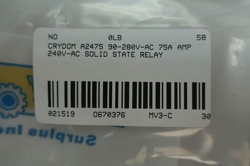 CRYDOM A2475 مرحل الحالة الصلبة 90-280V-AC 75A AMP 240V-AC in Kuwait