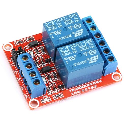 3 حزمة وحدة تتابع 2 قناة DC12V مع Optocoupler معزولة تدعم الزناد عالي ومنخفض المستوى in Kuwait
