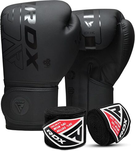 قفازات الملاكمة RDX 14 أونصة للرجال والنساء مع قفازات داخلية للملاكمة، أشرطة معصم للملاكمة على الطراز المكسيكي، قفازات ثقيلة لحقيبة اللكم للكيك بوكسينغ، الملاكمة التايلاندية، الفنون القتالية المختلطة in Kuwait