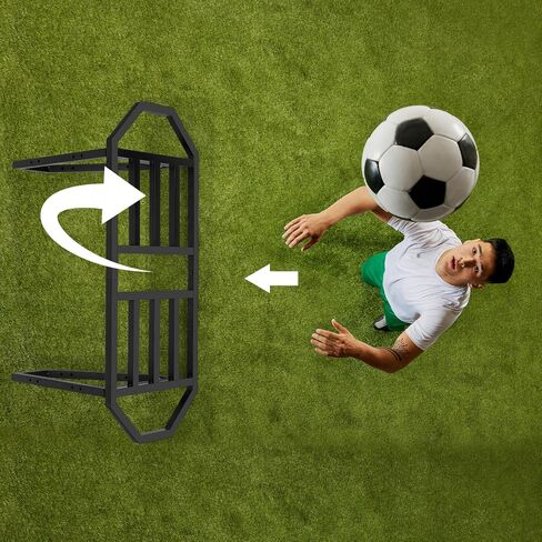 لوح ارتداد كرة القدم، لوح ارتداد جدار كرة القدم بزاويتين، لوح تمرير كرة القدم المحمول مع مسامير أرضية، معدات تدريب كرة القدم لممارسة التمرير والرماية in Kuwait