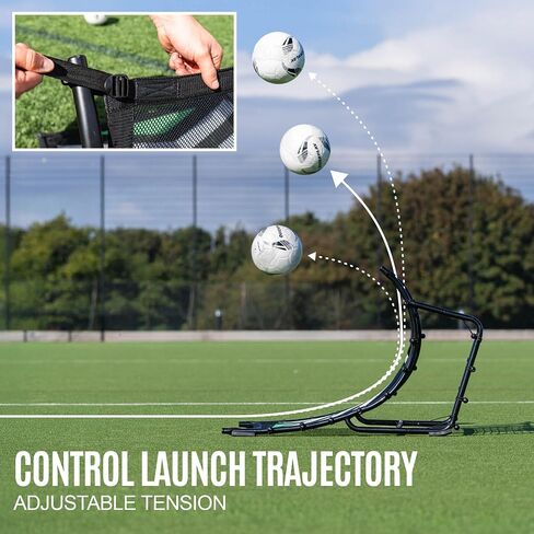 QUICKPLAY Tekkers Air Soccer Rebounder - Adjustable Dual-Sided Soccer Training Equipment for Passing, Touch & Volleys, Portable Soccer Rebounder Net & Kick Back Trainer for Backyard or Field in Kuwait
