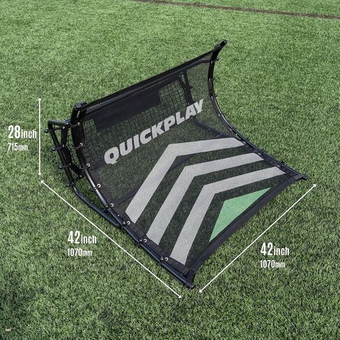 QUICKPLAY Tekkers Air Soccer Rebounder - Adjustable Dual-Sided Soccer Training Equipment for Passing, Touch & Volleys, Portable Soccer Rebounder Net & Kick Back Trainer for Backyard or Field in Kuwait