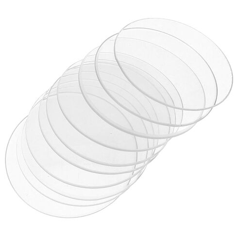 Ipetboom 10pcs Thick Curved Glass Watch Glasses for Laboratory Use, Easy Pouring Chemical Experiment Covers, Laboratory Glass Beakers Covers for Precise Scientific Work in Kuwait