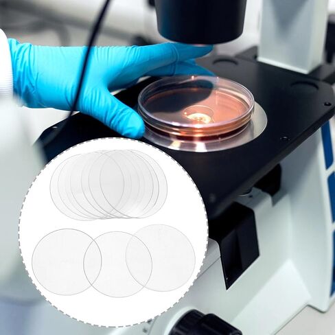 Ipetboom 10pcs Thick Curved Glass Watch Glasses for Laboratory Use, Easy Pouring Chemical Experiment Covers, Laboratory Glass Beakers Covers for Precise Scientific Work in Kuwait