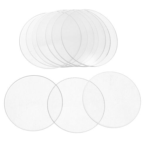jojofuny 10pcs Thick Glass Watch Glass for Laboratory Use with Curved Shape and Easy Pouring Feature, for Teaching and Chemistry Lab Accessories in Kuwait