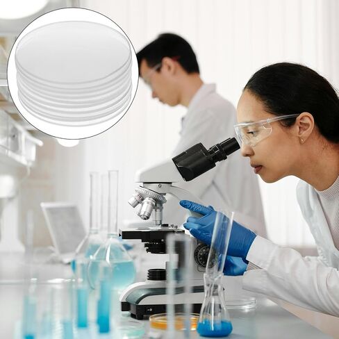 jojofuny 10pcs Thick Glass Watch Glass for Laboratory Use with Curved Shape and Easy Pouring Feature, for Teaching and Chemistry Lab Accessories in Kuwait