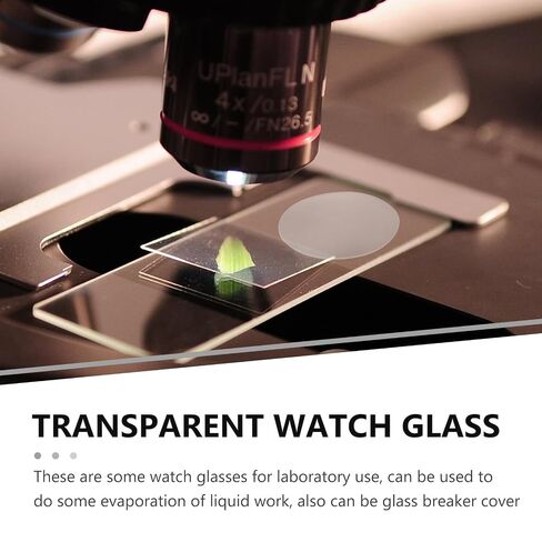 jojofuny 10pcs Thick Glass Watch Glass for Laboratory Use with Curved Shape and Easy Pouring Feature, for Teaching and Chemistry Lab Accessories in Kuwait