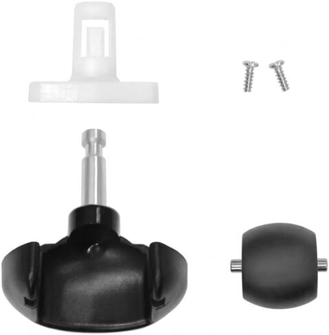 استبدال عجلة العجلات الأمامية الروبوتية المتوافقة مع Shark ION RV850، R85، RV700_N، RV750_N، S87، RV850WV، RV851WV - قطع غيار تجميع العجلات الأمامية العالمية - أسود، عبوة واحدة in Kuwait